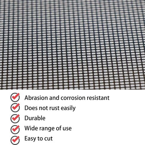 Wire Mesh PVC Coated Galvanized,2 Pack 16 Mesh 8 × 12 inch（30 X 21CM） Woven Wire Mesh for Vent, Cage, Cabinets Mesh, DIY Project. in Kuwait