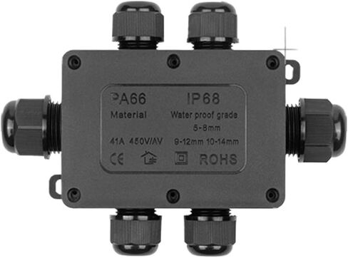 Junction Box with PC Plastic Terminals 2/3/4/5/6 Way Housing Block Wiring Protection Connector(F3-5) in Kuwait