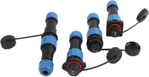 1 set of connectors SP16 nut/flange/butt/square and socket wire connection 3/4/5 pin(Nut,1SET_5P) in Kuwait