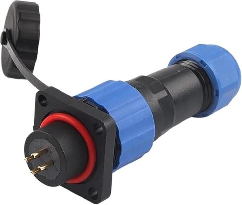 1 set of connectors SP16 nut/flange/butt/square and socket wire connection 3/4/5 pin(Nut,1SET_5P) in Kuwait