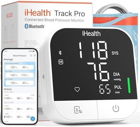 جهاز قياس ضغط الدم iHealth Track Pro من أعلى الذراع ومقياس التأكسج اللاسلكي in Kuwait