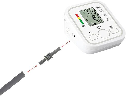 6 Pack Replacement Blood Pressure Cuff Connectors Adapter, Blood Pressure Monitor Wrist Cuff Monitors, Blood Pressure Replacement Cuff Compatible with Most BP Monitors in Saudi Arabia