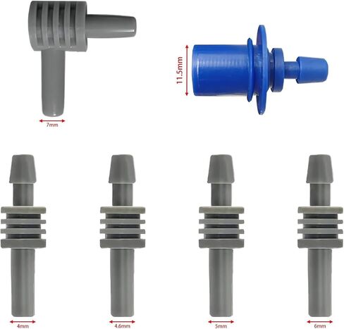 6 Pack Replacement Blood Pressure Cuff Connectors Adapter, Blood Pressure Monitor Wrist Cuff Monitors, Blood Pressure Replacement Cuff Compatible with Most BP Monitors in Saudi Arabia