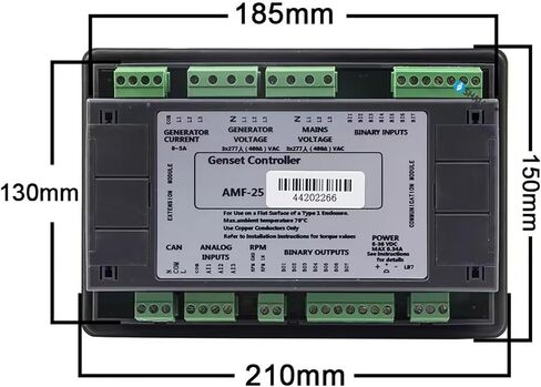 AMF25 AMF20 Diesel Generator Controller Auto Start Genset Control Module LCD Display with in Kuwait