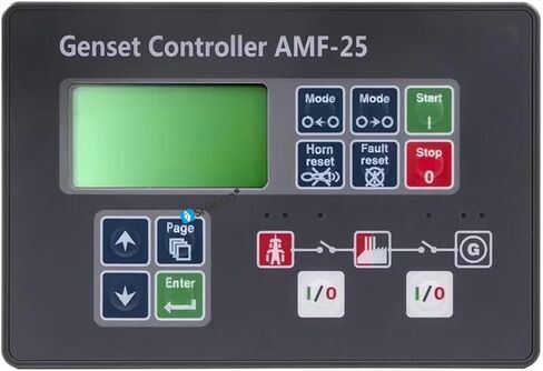 AMF25 AMF20 Diesel Generator Controller Auto Start Genset Control Module LCD Display with in Kuwait
