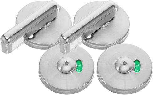 PartyKindom 2pcs 304 Stainless Steel Bathroom Indicator Privacy Lock Round Handle Vacant Occupied Sign for Public Toilet and Restroom Partition Doors in Saudi Arabia