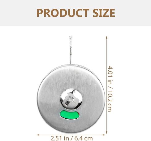 Mobestech Public Toilet Privacy Lock with Occupied Vacant Indicator, Plastic Partition Door Indicator Lock for Bathroom Stall, Commercial Restroom Door Hardware Accessory in Kuwait