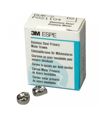 3M ESPE 907052 Unitek الفولاذ المقاوم للصدأ التيجان الأمامية الأولية #2 السفلى Cuspid 5/Pk in Kuwait