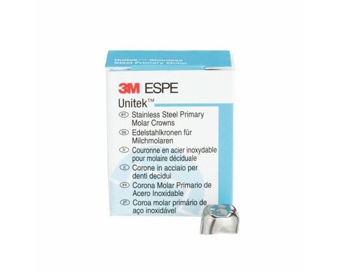 3M ESPE 907033 Unitek الفولاذ المقاوم للصدأ التيجان الأمامية الأولية #3 الجزء العلوي الأيمن الجانبي 5/Pk in Kuwait