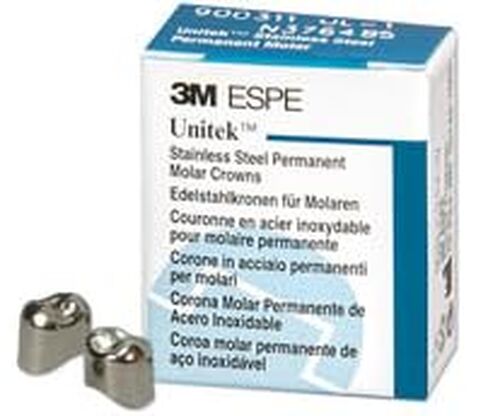 3M ESPE 900316 Unitek Stainless Steel Permanent Crowns #6 Upper Left 1st Molar 5/Pk in Kuwait