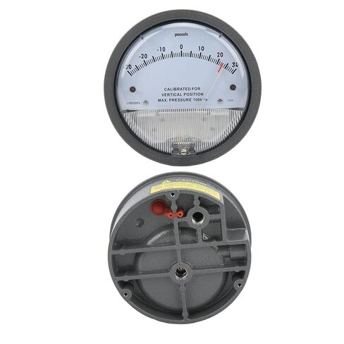 Differential Pressure Gauge for HVAC and Clean Room Filter Monitoring, 1/8 NPT Port, Easy Installation Kit Included, Compatible with Models (10122200581) in Kuwait