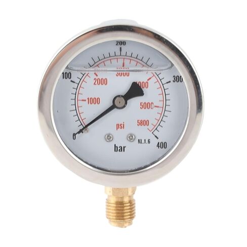 1pc 0‑400BAR 0‑5800PSI G1/4 68mm Dial Hydraulic Pressure Gauge Meter Hydraulic Gauge Pressure Measuring Tool Manometer in Saudi Arabia
