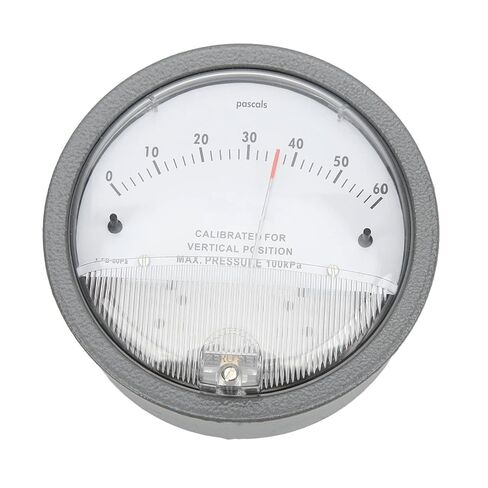 Smart Differential Pressure Gauge Aluminum Alloy Construction with Clear Scale for HVAC Systems Industrial Applications Gray 1 Unit in Kuwait
