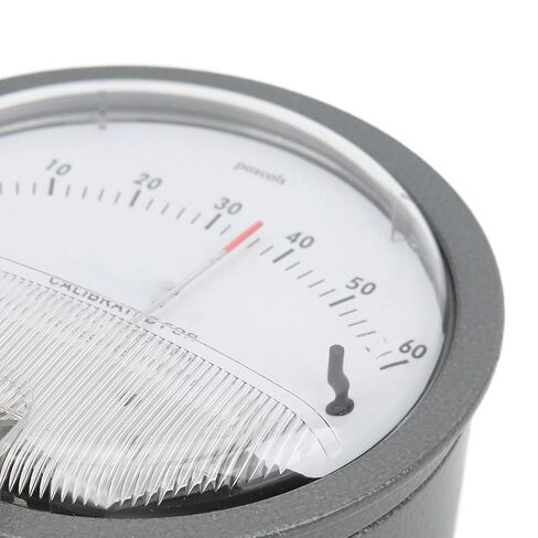 Smart Differential Pressure Gauge Aluminum Alloy Construction with Clear Scale for HVAC Systems Industrial Applications Gray 1 Unit in Kuwait