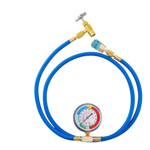 1pc Recharge Kit R134A Recharge Measuring Hose Can Tap Gauge Refrigerant Charging Pipe Air Conditioning Pipes and connectors(75CM Hose) in Kuwait