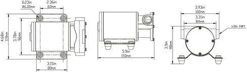 SEAFLO Marine 24V Reversible 8 GPM Self Priming Impeller Bilge/Ballast Pump in Kuwait