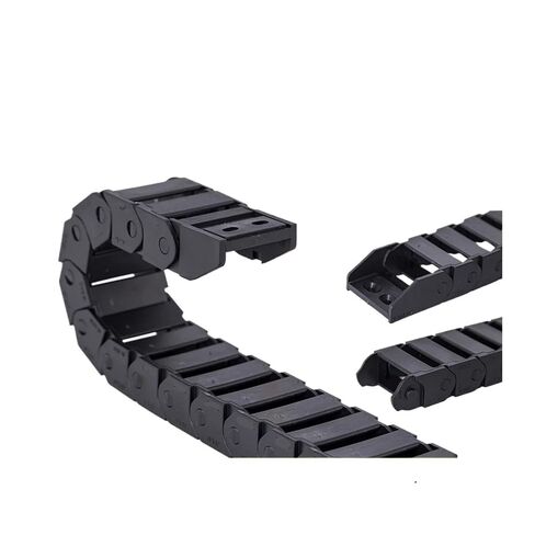 1PCS Cable Chains 15x20 15x30 18x25 18x37 mm Bridge Type Non-Opening Plastic Towline Transmission Drag Chain(48mm,18x37 mm) in Kuwait