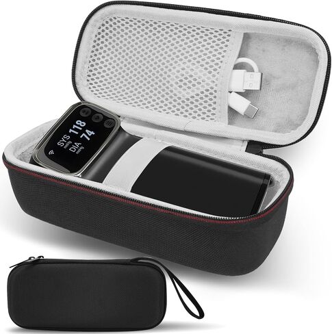 Hard Travel Case for Garmin Index BPM Blood Pressure Monitor Cuff, Protect Storage Case for Garmin Index BPM BP Monitor, for Checkme BP2 & BP2A BP Machine, Black in Kuwait