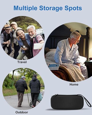 Hard Travel Case for Garmin Index BPM Blood Pressure Monitor Cuff, Protect Storage Case for Garmin Index BPM BP Monitor, for Checkme BP2 & BP2A BP Machine, Black in Kuwait