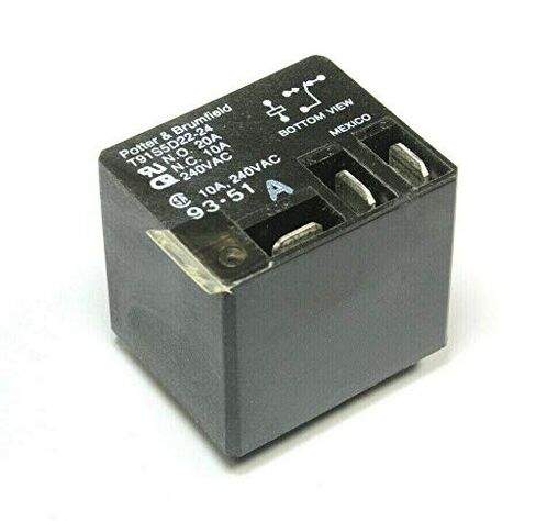 (RR #64) 1 قطعة بوتر وبرومفيلد T91S5D22-24 SPDT 24VDC 20A/10A PCB Mount Relay in Kuwait