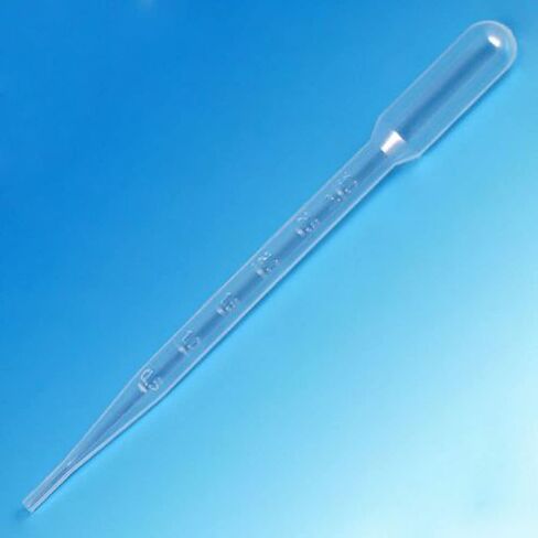 Globe Scientific 135010-S01 Transfer Pipet, Large Bulb, LDPE, Sterile, Individually Wrapped, 7.5mL Capacity, 3mL Graduated, 148mm Length, Pack of 400 in Kuwait