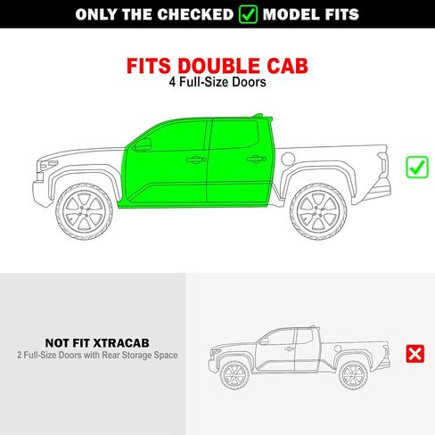 APS 304 Stainless Steel Pocket Steps Running Boards Compatible with Toyota Tacoma 2024-2025 Double Crew Cab (Incl. Hybrid Model) in Saudi Arabia