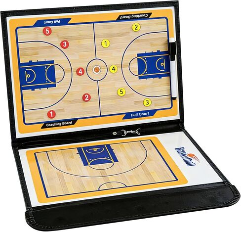 Basketball Coaching Board with Magnetic Players - Dry Erase Clipboard for Basketball Coaches, Professional All-in-One Basketball White Board for Coaching Includes Play Templates & Storage in Kuwait