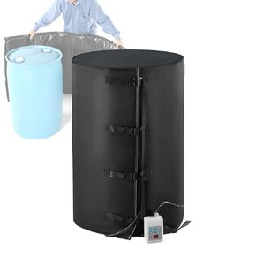 4000W Metal Drum Heater, Adjustable 0-205℃ Heating Band for 55 Gallon/200L Barrels, Waterproof Oxford Fabric with Independent Thermostat, Perfect for Oil & Liquid Heating in Kuwait