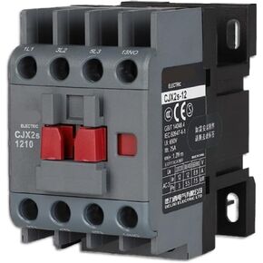 موصل HEXEH CJX2 LC1 CJX2s-1210 AC موصل 12A 3 أقطاب بدون ملف الجهد 24V 36V 110V 220V 380V 50/60 هرتز Din Rail Mounted (اللون: AC110V) in Kuwait
