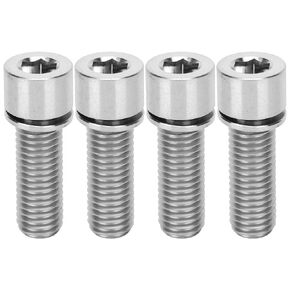4Pcs Alloy Bolts M7x20mm with Washers Allen Head Accessories for Bike Handlebar Stem Scews(Silver) in Kuwait