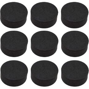 50Pcs Invisible Round Flower Pot Feet Mats Self-Adhesive EVA Plant Risers 30x11mm Non-Slip Black for Outdoor Indoor Plant Pots in Saudi Arabia