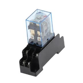 1Pc LY2NJ HH62P HHC68A-2Z Electronic Micro Mini Electromagnetic Relay 10A 8PIN Coil DPDT with Socket Base DC12V,24V AC110,220V(AC 36V) in Kuwait