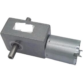 12V Volt DC Worm Gear Double Shaft Electronic 24V DC Reversed Reduction Self-Lock JGY370 Package A 12V 40rpm in Saudi Arabia