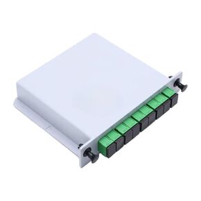 5 قطعة/الوحدة SC/UPC PLC 1X8 الفاصل صندوق الألياف البصرية FTTH الشريط مستو الدليل الموجي الفاصل in Kuwait