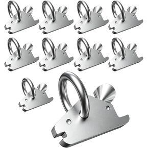 مرساة E-Track O Ring Tie Down، 2000 رطل WLL، 10 عبوات | ملحقات المسار الإلكتروني الفولاذية مع تركيبات زنبركية؛ قوة كسر 6000 رطل لبضائع الشاحنات والشاحنات والمقطورات المغلقة in Kuwait
