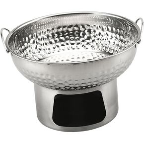 Small Hotpot Multipurpose Thai Tom Yum Steamboat Pot Stainless Steel Pot Hammered Texture for Beef Brisket Suitable for Dorms Home Use Fishing Trips, Golden in Saudi Arabia