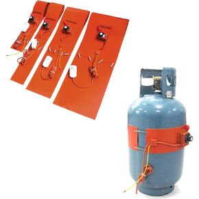Metal Drum Heater, 400W Silicone Heating Band Pad for LPG Cylinder with Knob Temperature Controller, 970x120mm, Industrial Heating Solution for Tanks in Kuwait