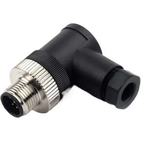 Sensor M12 Male Female Right Angle Wire Connector Threaded Coupling 3/4/5/8 Pin Solderless(PG7 Straight Female,1PCS_8P) in Kuwait