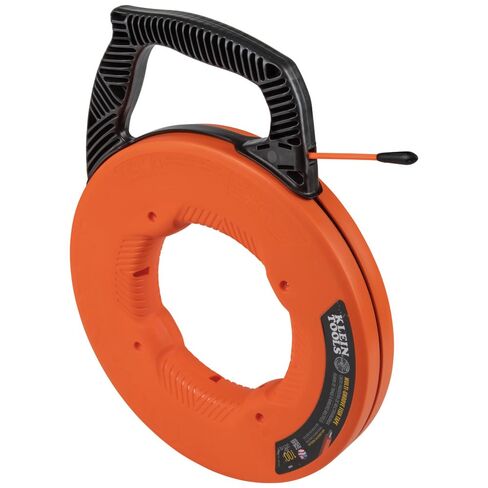 شريط سمكة كهربائي غير موصل 56383 من Klein Tools، ساحبة أسلاك من الألياف الزجاجية متعددة الأخدود، طرف من النايلون، غطاء ومقبض محسن، 100 قدم in Kuwait