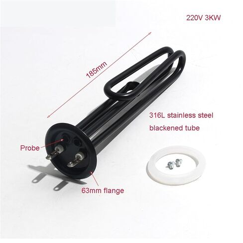 220V 3KW Waterproof Scale Heater Boiling Water Heating Element Flange/Disc 63mm in Kuwait
