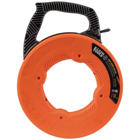 شريط سمكة كهربائي غير موصل 56383 من Klein Tools، ساحبة أسلاك من الألياف الزجاجية متعددة الأخدود، طرف من النايلون، غطاء ومقبض محسن، 100 قدم in Kuwait