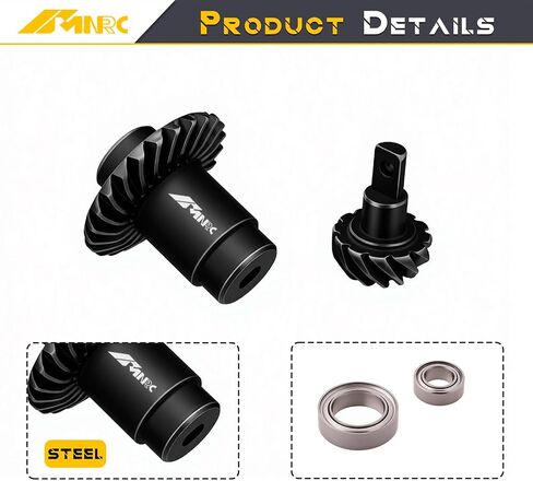 2 قطعة ترس حلزوني تفاضلي من الفولاذ 12T/24T متوافق مع FMS 1/24 1/18 FCX24 FCX18 جزء ترقيات السلسلة in Kuwait