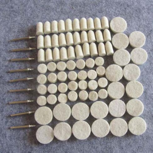 76 قطعة عجلة تلميع الصوف مجموعة مع مجموعة ممسحة التلميع ورأى الصوف الملمع الوسادة لملحقات الأدوات الدوارة تلميع السيارات وطحن in Kuwait