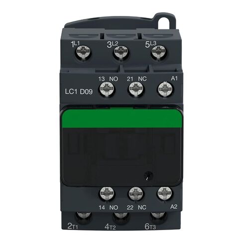 LC1D09M7 Contactor nonreversing 9A 5HP at 480VAC 3 Phase 3 NO 220VAC 50/60Hz Coil in Kuwait