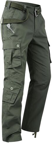 Men's Tactical Cargo Pants for Outdoor Hiking Work Lightweight Military BDU Pants with 8 Pockets (No Belt) in Saudi Arabia