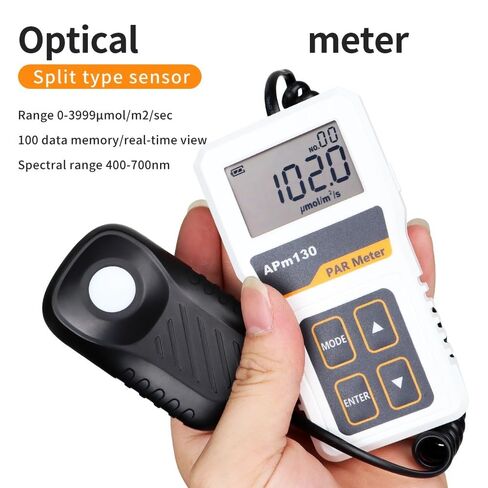لوكس متر، APM130 النشاط الضوئي الرقمي الإشعاع PPFD مقاوم للماء النباتات تسجيل البيانات الخفيفة in Kuwait