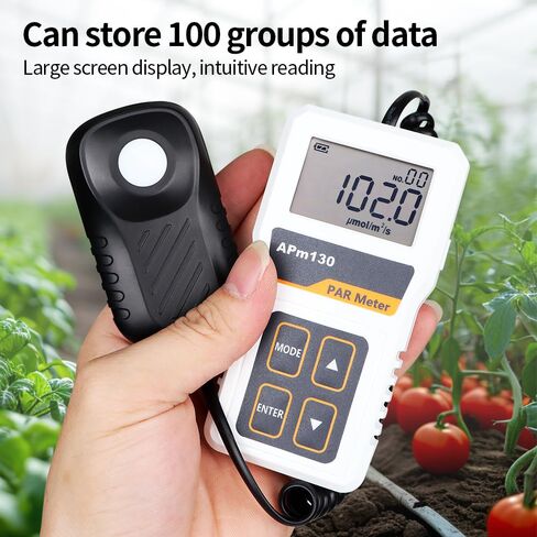 لوكس متر، APM130 النشاط الضوئي الرقمي الإشعاع PPFD مقاوم للماء النباتات تسجيل البيانات الخفيفة in Kuwait