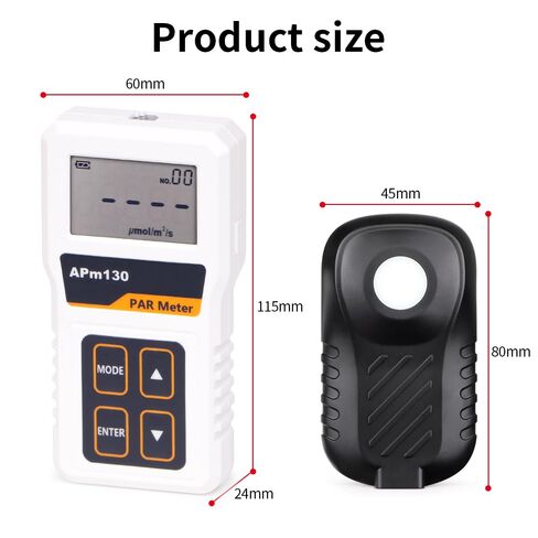 لوكس متر، APM130 النشاط الضوئي الرقمي الإشعاع PPFD مقاوم للماء النباتات تسجيل البيانات الخفيفة in Kuwait