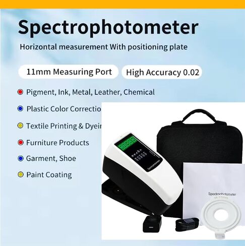 Digital Spectrophotometers Color Difference Meter Test Equipment with Φ11mm Caliber Accuracy 0.01 High Repeatability dE*ab≤0.02 Integrated Physical Positioning Holes Structure D/8 SCI SCE in Kuwait