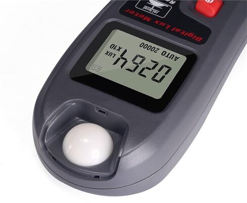 مقياس لوكس، مقياس إضاءة رقمي Luxmeter مقياس إضاءة Lux Meter مقياس ضوئي عالي الدقة ±4% نطاق 0.1-200000 Lux/0.01-20000 Fc in Kuwait